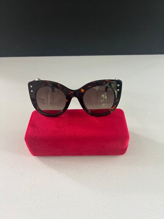 CAROLINA HERRERA Butterfly Full Rim Sunglasses - Brown